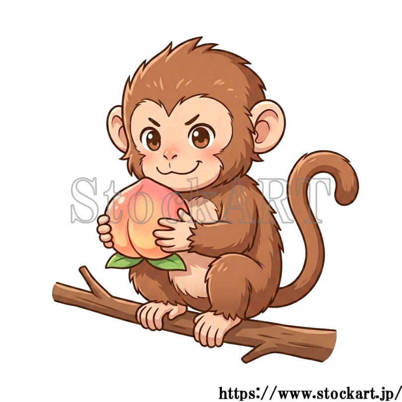 AI生成イラスト さる