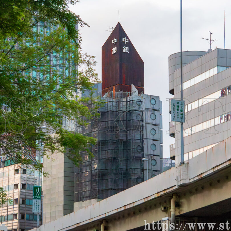 中銀カプセルタワービル解体作業 2022② 東京都中央区