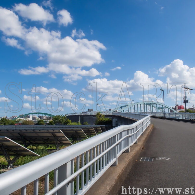 長後さくら橋 舟渡側 2023 新河岸川