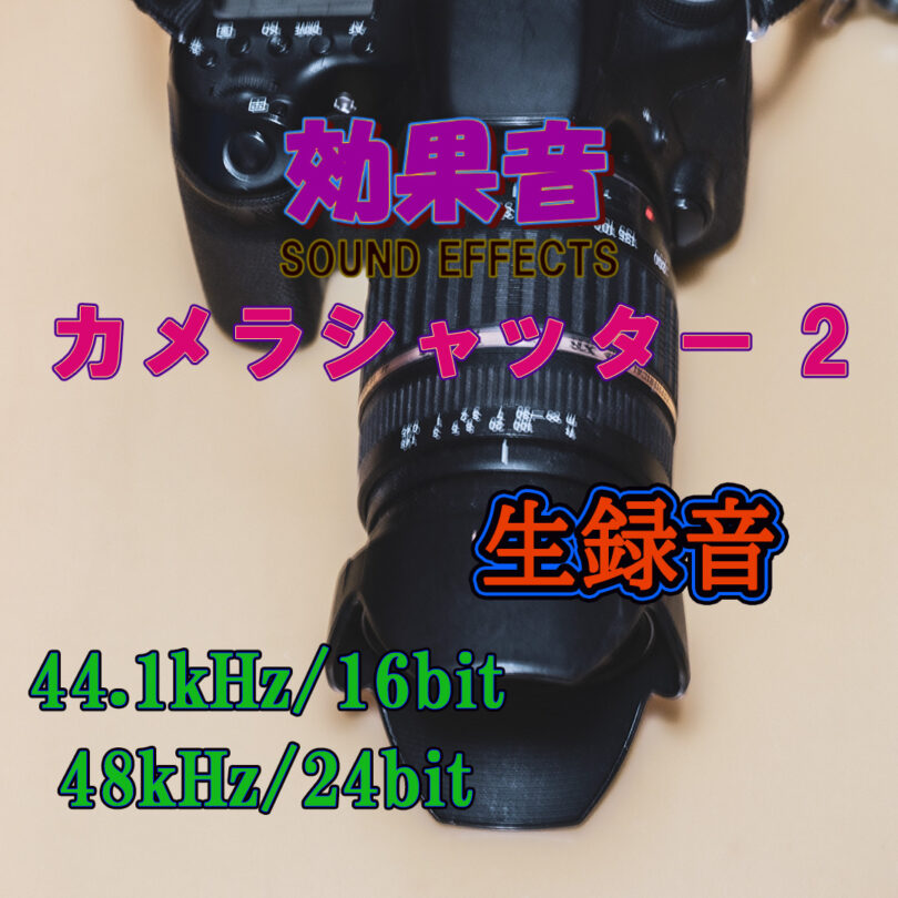 効果音 カメラシャッター 2 一眼レフカメラAPS-C (2013年製)